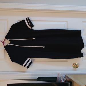 Black hoodie tshirt dress
